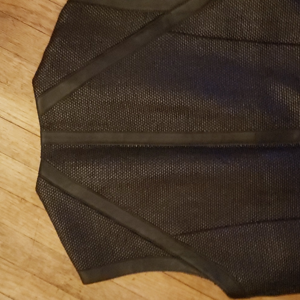 BARBOUR International Black Woven Vest (Sz 4) NEW - Picture 4 of 5